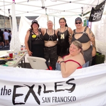 At the Exiles booth at the Folsom Street Fair, 2015